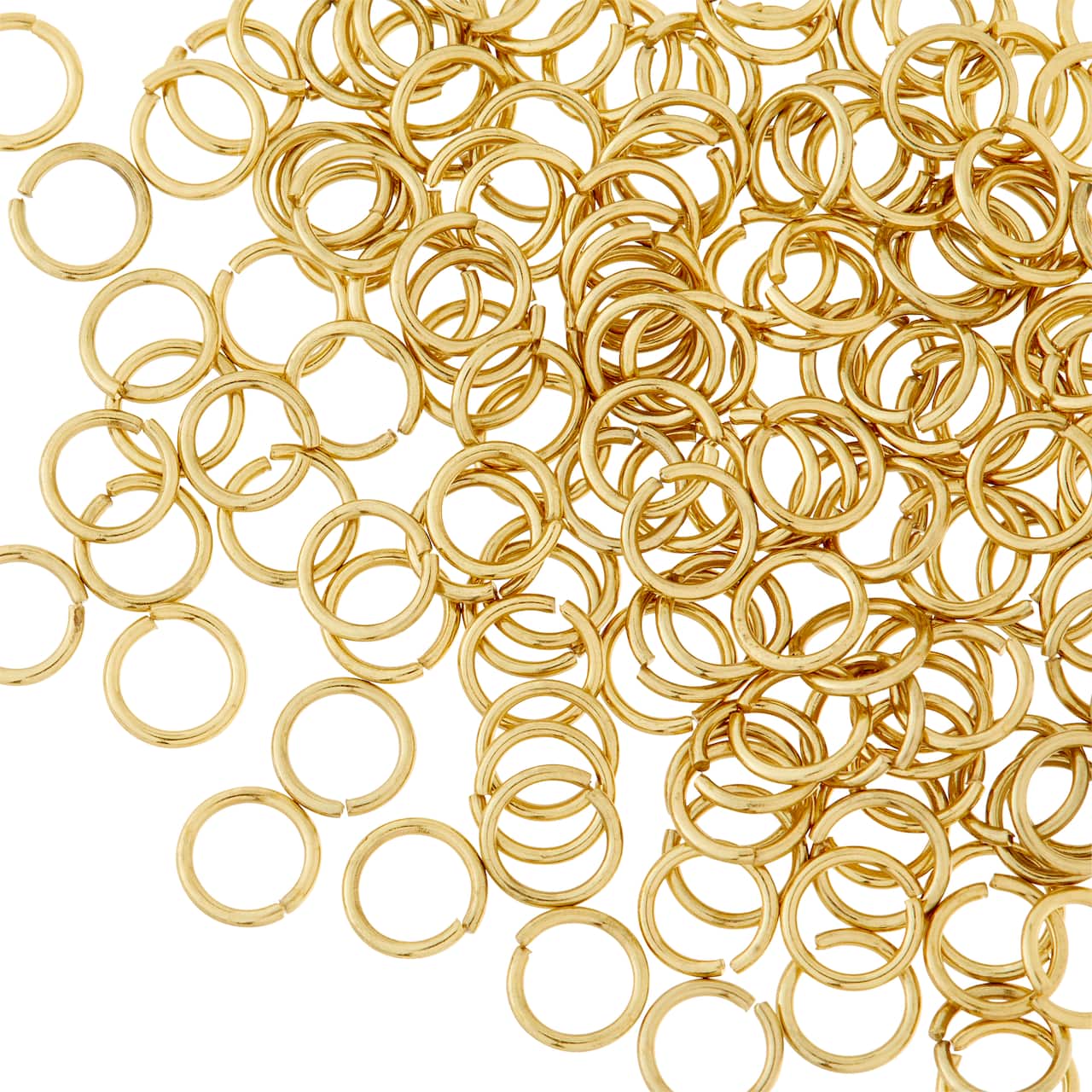 12 Pack: Gold Finish Jump Rings by Bead Landing™